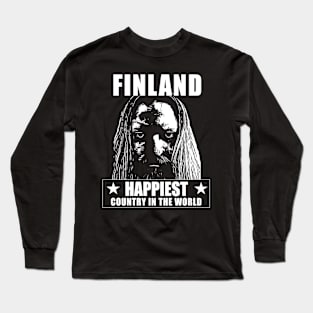 Finland Happiest Country In The World Long Sleeve T-Shirt